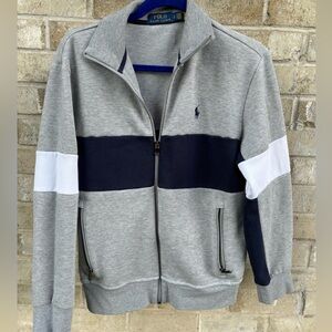 Polo Sweater Navy And Grey